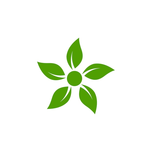 Vecteur De Modèle De Conception D'icône De Logo De Feuille Verte