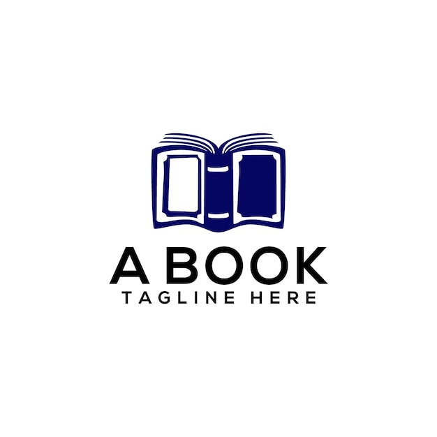 Vecteur de modèle de conception de logo de livre
