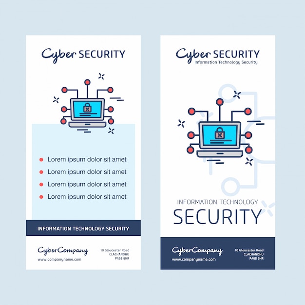 Vecteur De Modèle De Conception De Sécurité Cybernétique