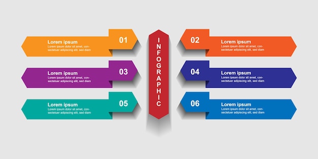 Vecteur De Modèle D'infographie Design Moderne