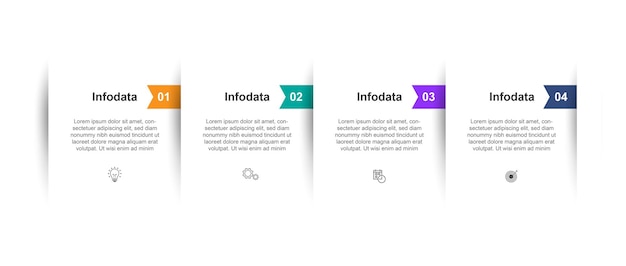 Vecteur de modèle d'infographie