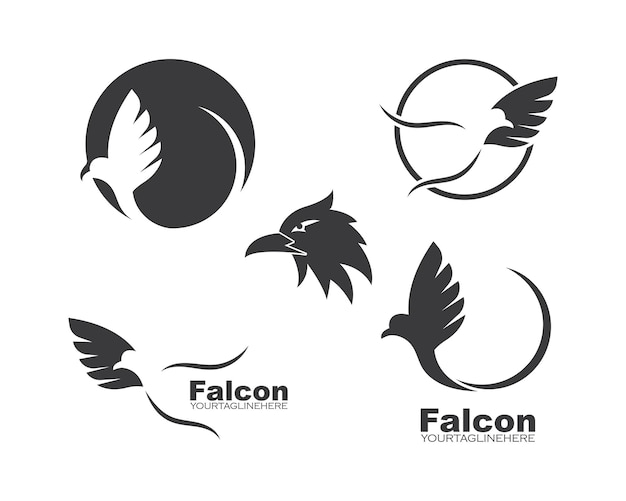 Vecteur De Modèle De Logo Falcon Eagle Bird