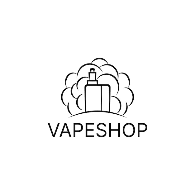 Vecteur De Modèle De Logo De Magasin De Vape