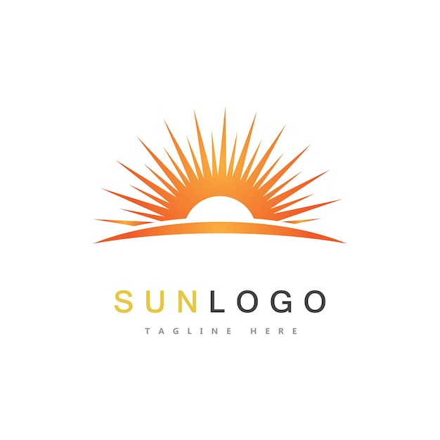 Vecteur De Modèle De Logo De Soleil D'été