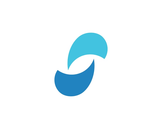 Vecteur de modèle de vague d&#39;eau Logo