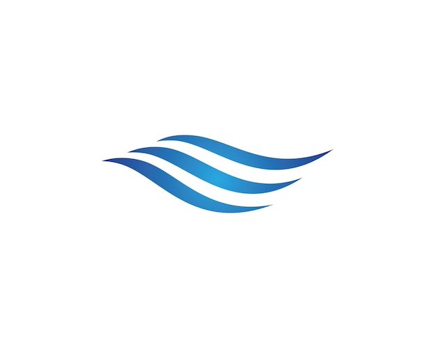 Vecteur De Modèle De Vague D'eau Logo