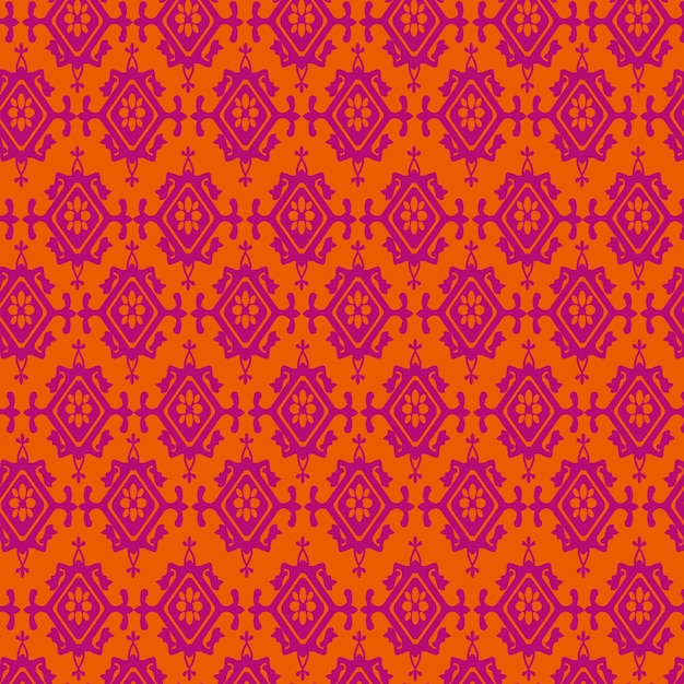 Vecteur de motif d'arrière-plan du batik indonésien