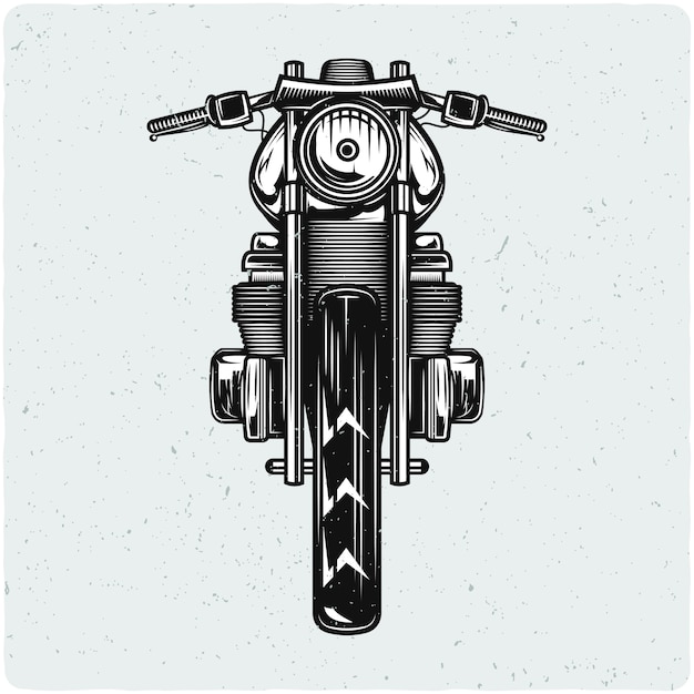 Vecteur de moto vintage