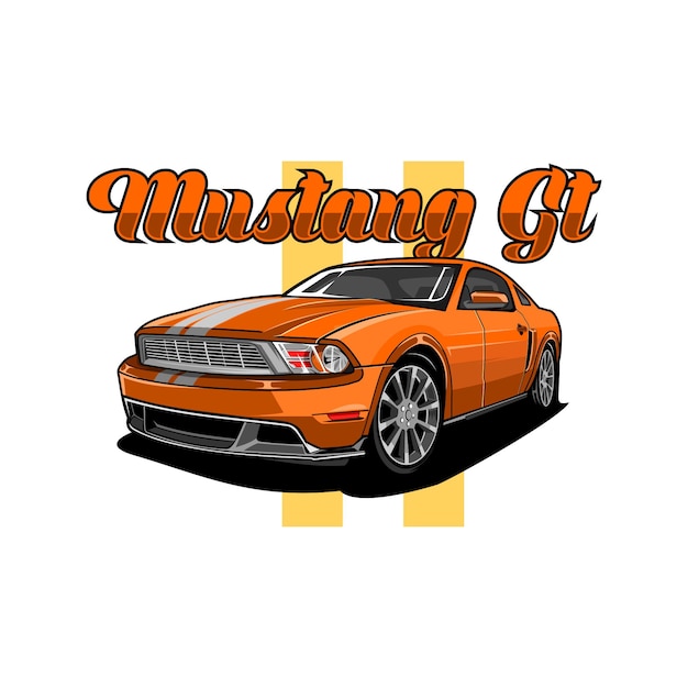 Vecteur Mustang Gt