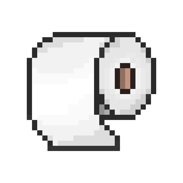 Vecteur De Papier Toilette 18 Bits De Style Pixel Art