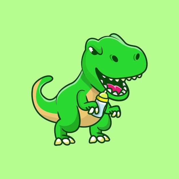 vecteur de personnage de dessin animé mignon dinosaures