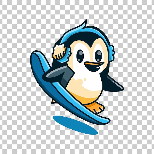 Vecteur De Pingouins Surf