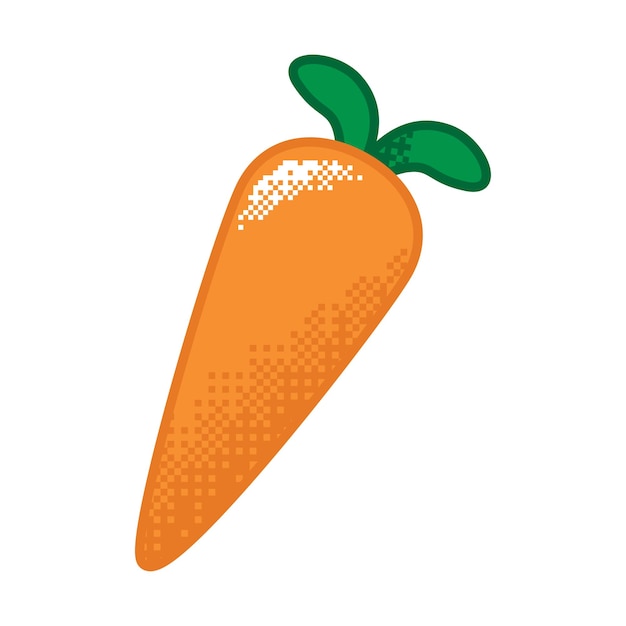 Le Vecteur Pixel Carrot