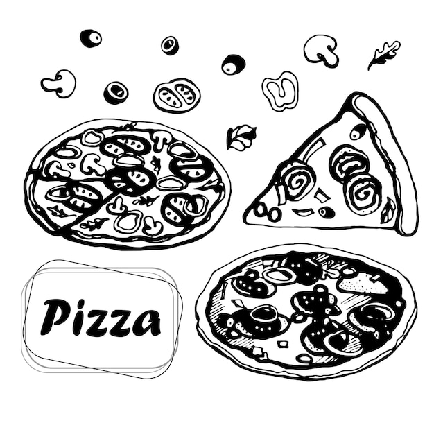 Vecteur de pizza