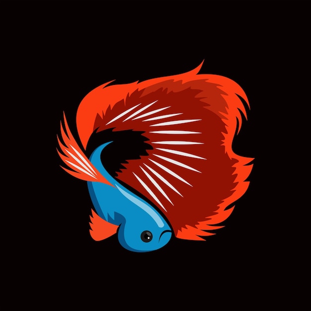 vecteur de poisson bêta dans un modèle de couleur plate