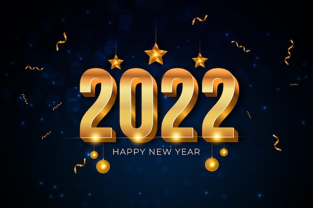 Vecteur vecteur de prime de bonne année numéro 2022