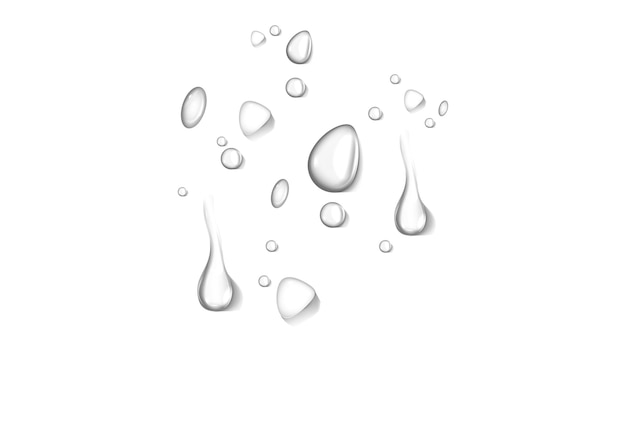 vecteur réaliste de goutte d'eau et de condensation