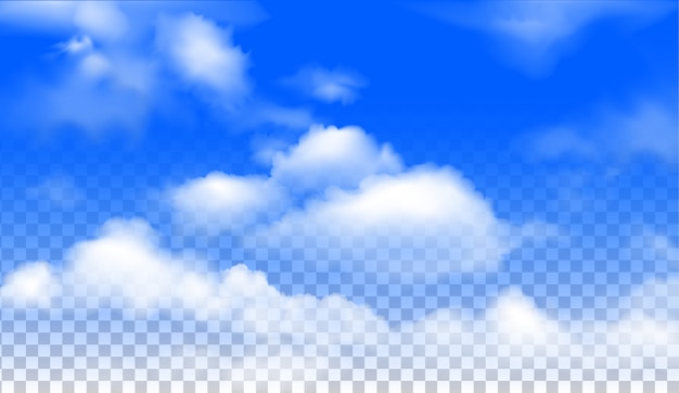 Le vecteur réaliste de nuages