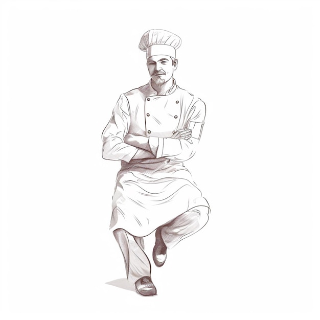 vecteur restaurant chef cuisinier chapeau cuisine illustration nourriture professionnel design symbole signe