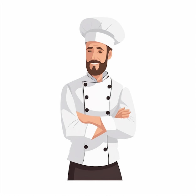 vecteur restaurant chef cuisinier chapeau cuisine illustration nourriture professionnel design symbole signe