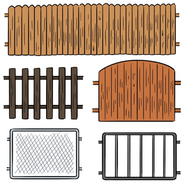 Vecteur Série De Clôture