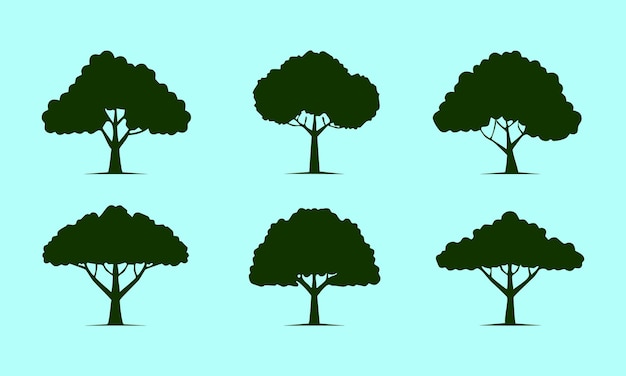 Vecteur de silhouette d'arbre