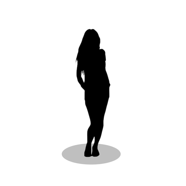 Vecteur de silhouette féminine