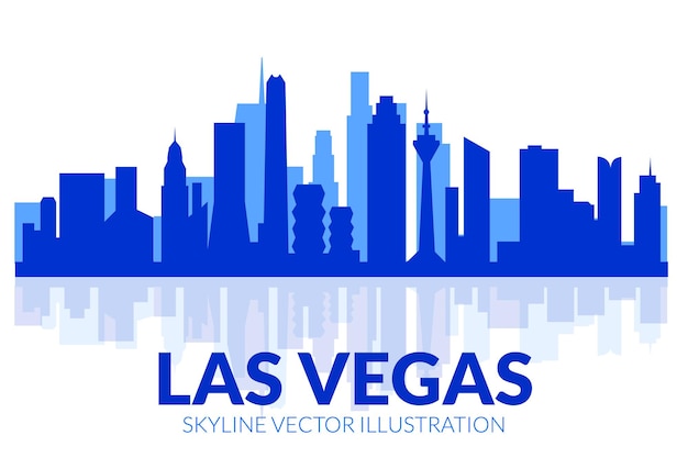 Le vecteur de la silhouette de LAS VEGAS est le vecteur de l'horizon.