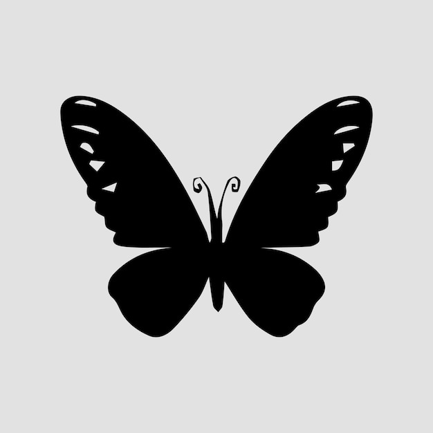 Vecteur vecteur de silhouette de papillon
