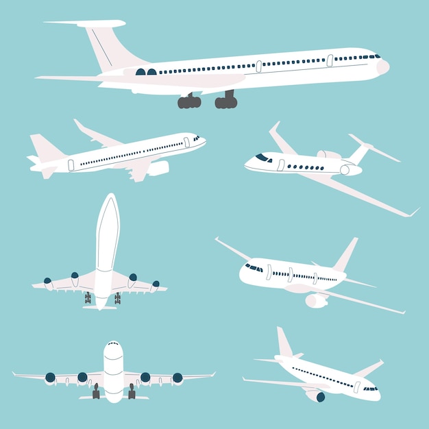 vecteur de silhouette de pistolets sur fond blanc