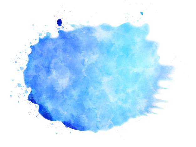 Vecteur De Splash Bleu Aquarelle.