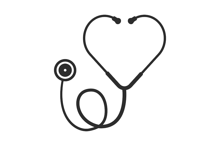 Vecteur vecteur stéthoscope outils médicaux illustration vecteur stéthoscope médecin infirmière santé