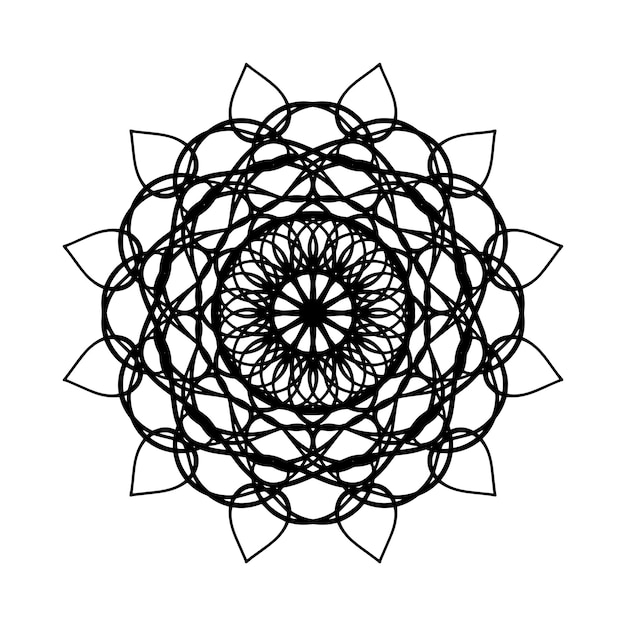 Vecteur vecteur de style mandala et patter