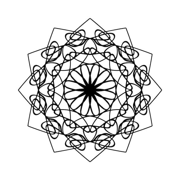 Vecteur vecteur de style mandala et patter