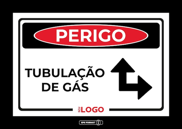 Vecteur vecteur de tuyau de gaz danger poteau indicateur