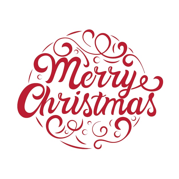 Vecteur de typographie de Noël