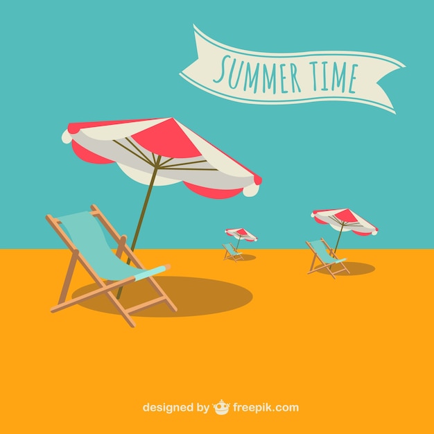 Vecteur de vacances d&#39;été illustration