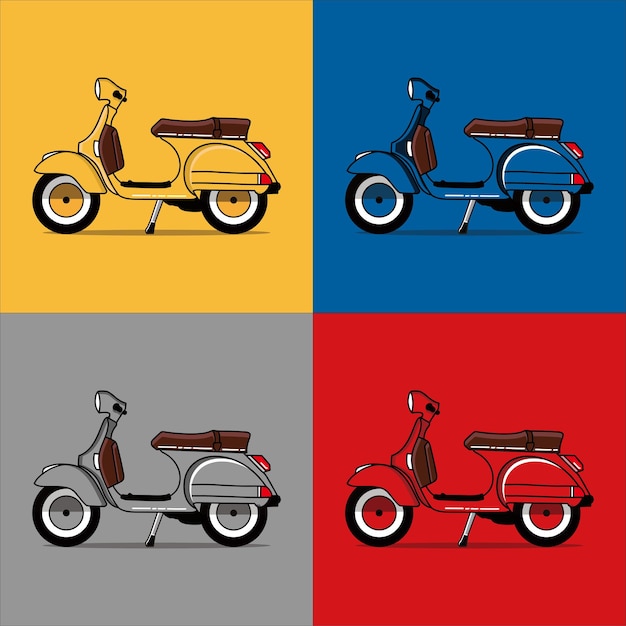 Vecteur vecteur vespa