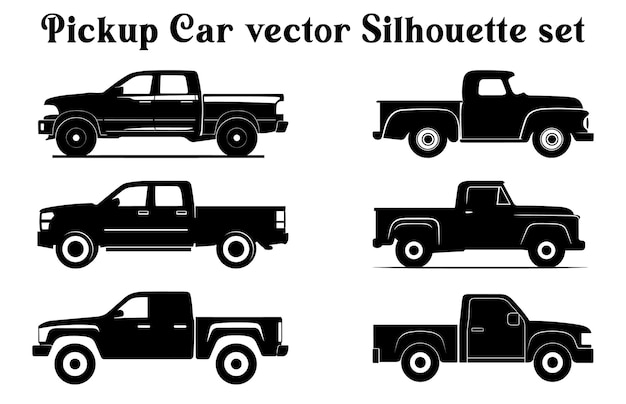 Vecteur, voiture, silhouettes, paquet, ensemble, de, voiture, vecteur, silhouette Clipart