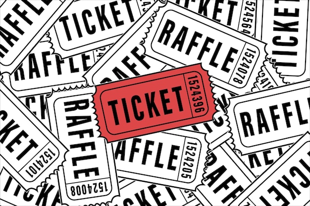 Vecteurs de billets de tombola