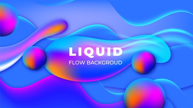 vecteurs de fond liquide fluide