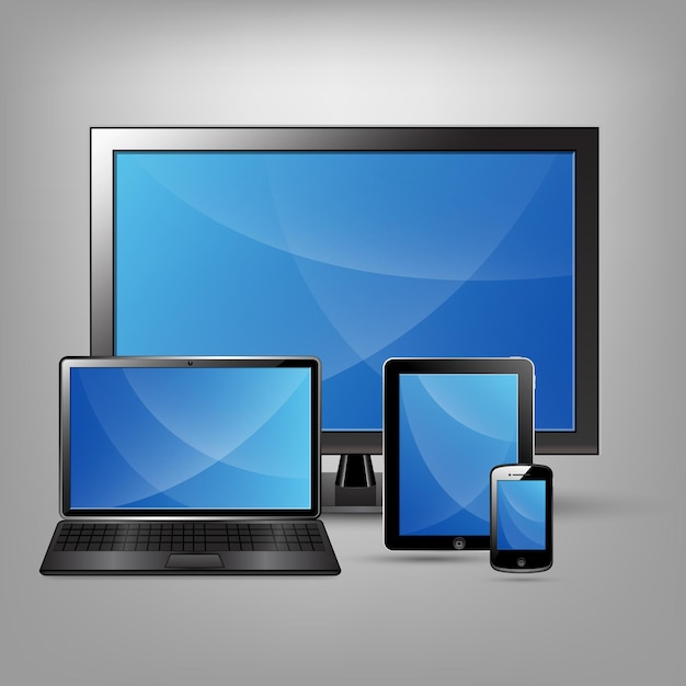 Vecteurs de téléphones portables et de gadgets