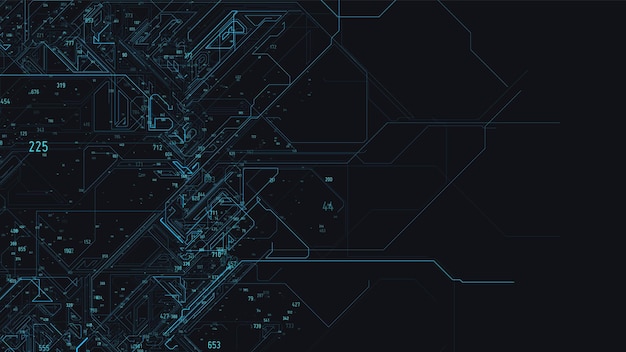 Vector abstract coloré big data tech net Visualisation de l'information Réseau social analyse financière de bases de données complexes Complexité de l'information visuelle Étrange nuage de données complexe