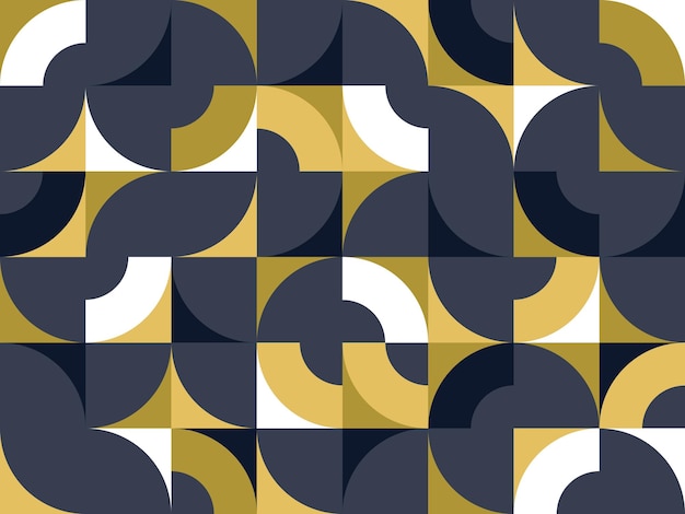 Vector abstrait motif géométrique sans couture couleur éléments géométriques simples tuiles répétitives papier peint ou fond de site web design de fond en style rétro
