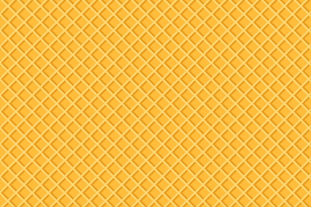 Vector d'arrière-plan de la gaufre Arrière-plan d'une gaufre de dessert sucré de dessin animé