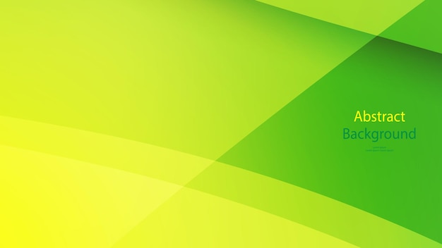 Vector d'art abstrait à fond vert et jaune