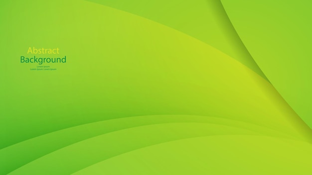 Vector d'art abstrait à fond vert et jaune