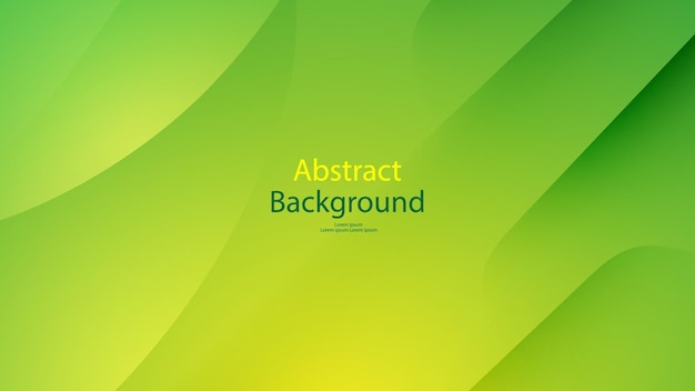 Vector d'art abstrait à fond vert et jaune