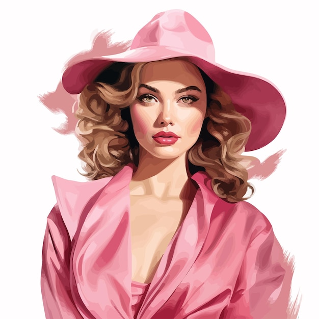 Vector De Beauté En Rose