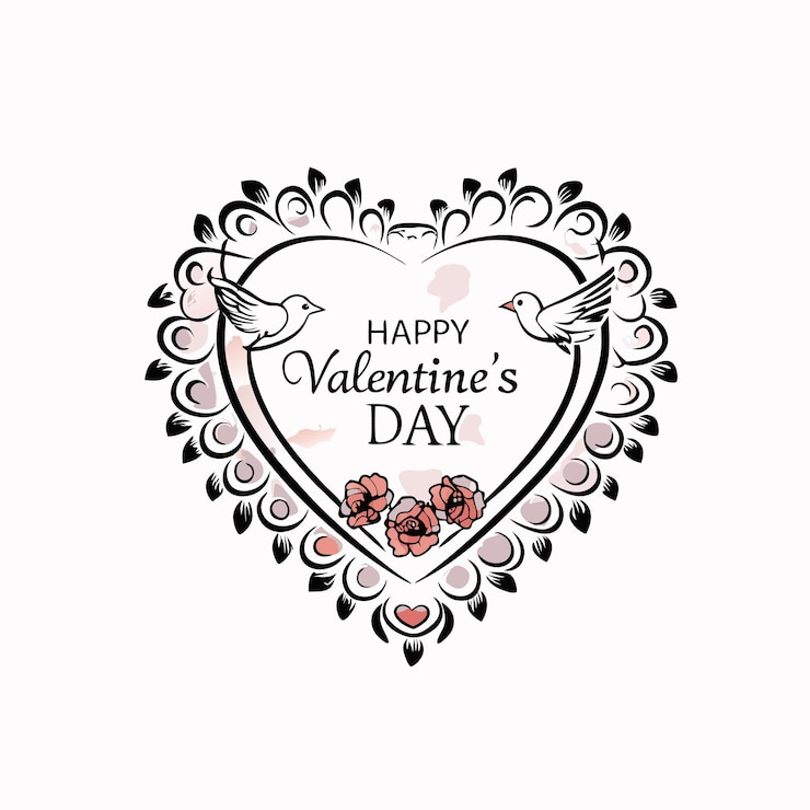 Vecteur vector de carte de vœux pour la saint-valentin